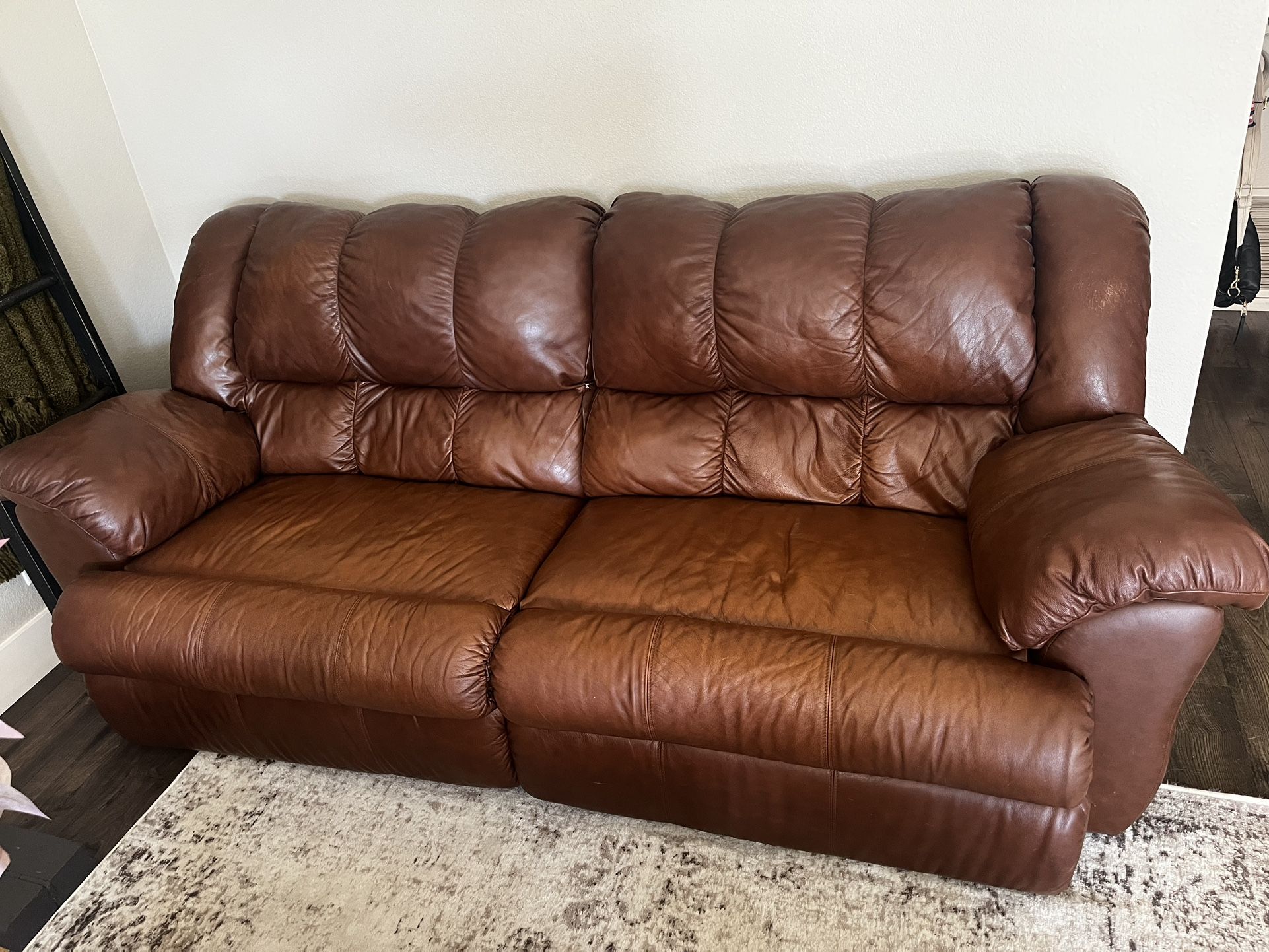 Leather Reclining Couch