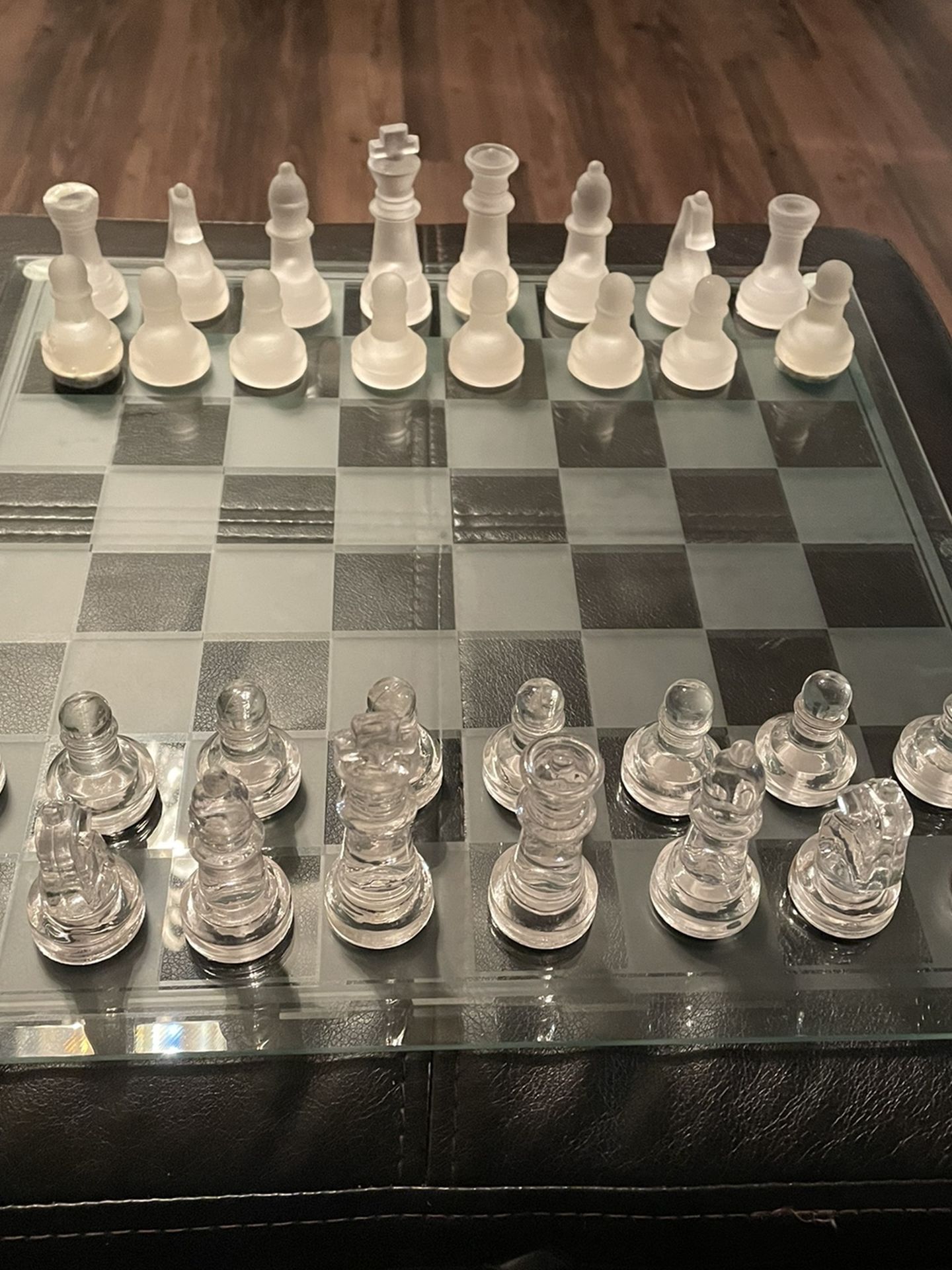 Glass Chess Board Game-pending PU