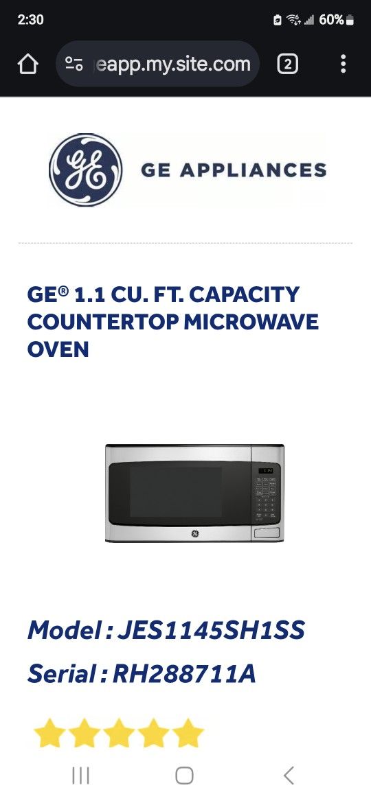Microwave Oven