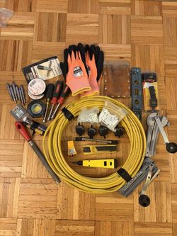 12/2 Romex And Assortment Of Tools And Material