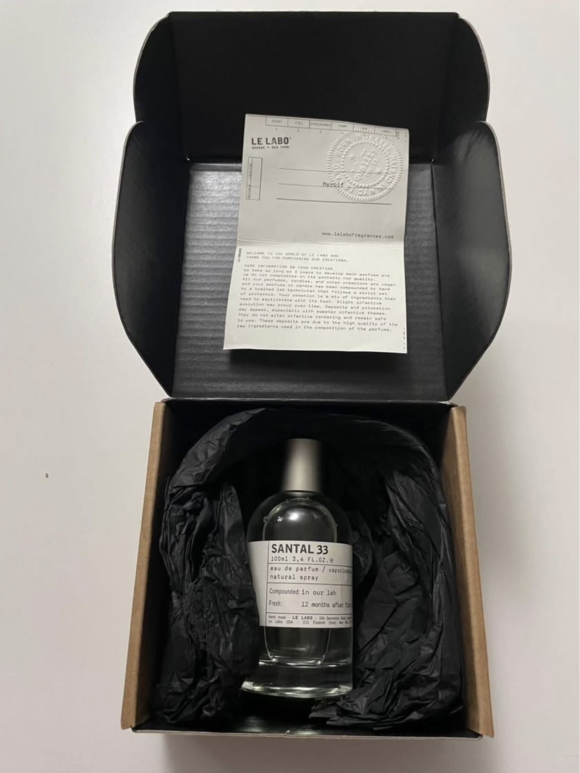 Le Labo Santal 33 Cologne 