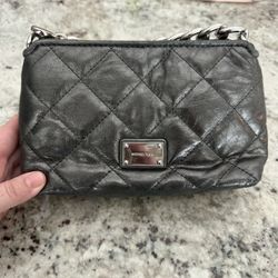 Michael Kors Gunmetal Grey Hamilton Pouchette 