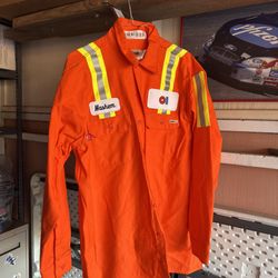 Reed FR Orange With Reflective Stripes Size L 