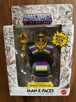 MOTU Sketch book series MAN-E-FACES trade for sketchbook series Skeletor