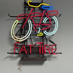 Authentic Fat Tire Bicycle Neon Sign