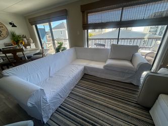 IKEA Uppland Sectional - white slip cover