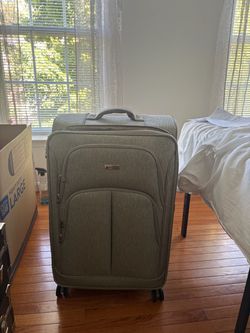 Large Soft-Side Spinner Luggage Suitcase