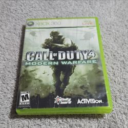 Call of Duty 4 Modern Warfare Xbox 360 Game Complete with Case