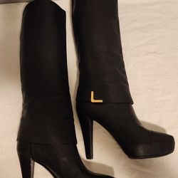 Louis Vuitton Legacy Knee High Boots 39 EU Black 