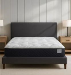 REVIVE HAWAII 10.5" KING MATTRESS, 2x REVIVE CHARCOAL 8" TWIN EXTRA LONG BOXSPRING, FRAME and SHEETS - COMPLETE BED