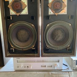Vintage Advent Speakers & Free!!!Stereo Receivers 
