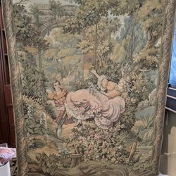Rococo French Style Tapestry / Wall Hanging In Excellent Condition