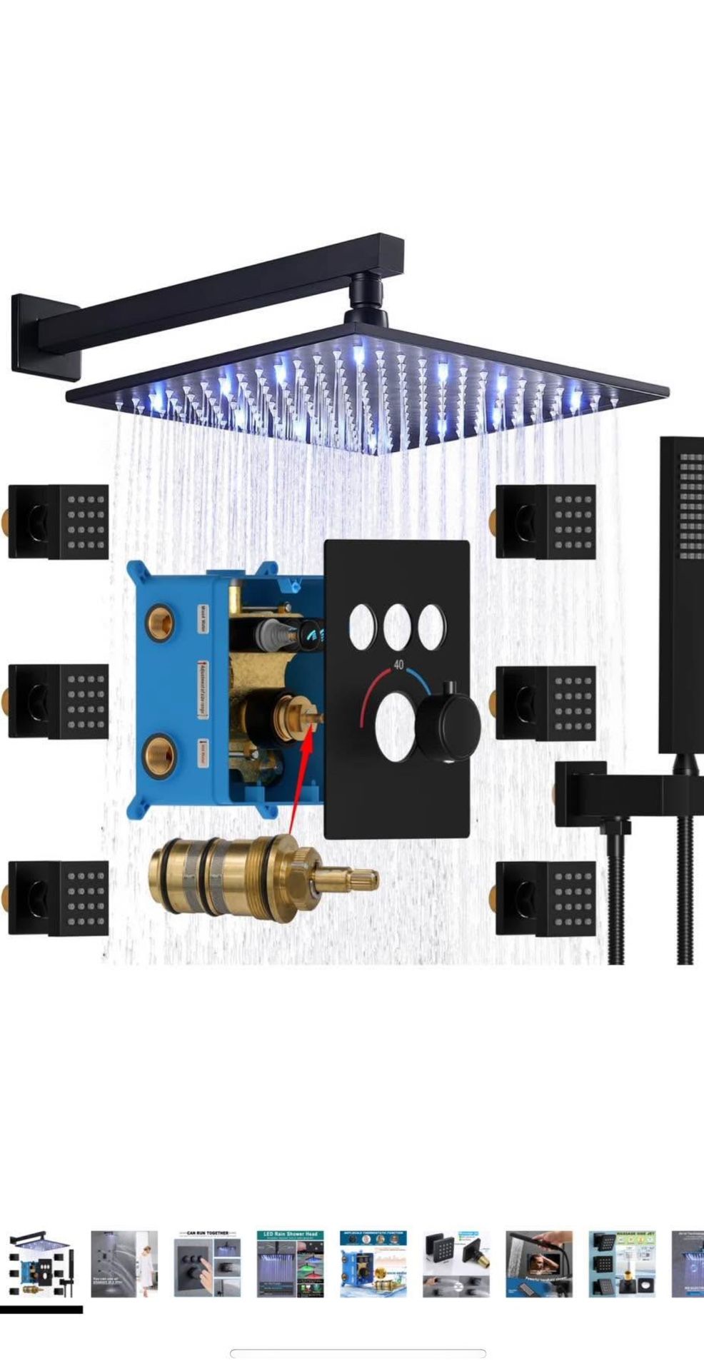 Thermostatic Shower Jets System