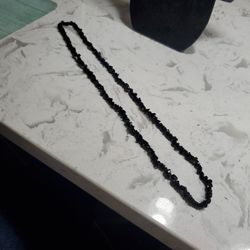 Black Beaded Necklace