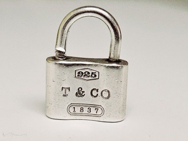 Tiffany & Co. Sterling Silver 1837 Padlock Lock Charm Pendant