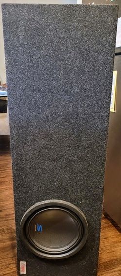 12" Alpine Subwoofer For Car Or Truck, Ported Box