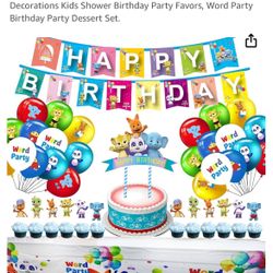 Word Party Decoration Set