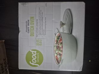 FOOD NETWORK CAST IRON ENAMEL POT DUTCH OVEN 3.5 QT