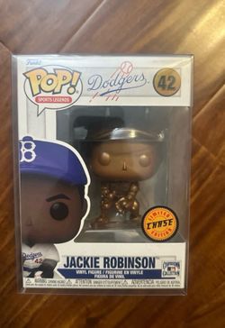 Funko Pop MLB Dodgers #42 Jackie Robinson Gold Chase w/Protector