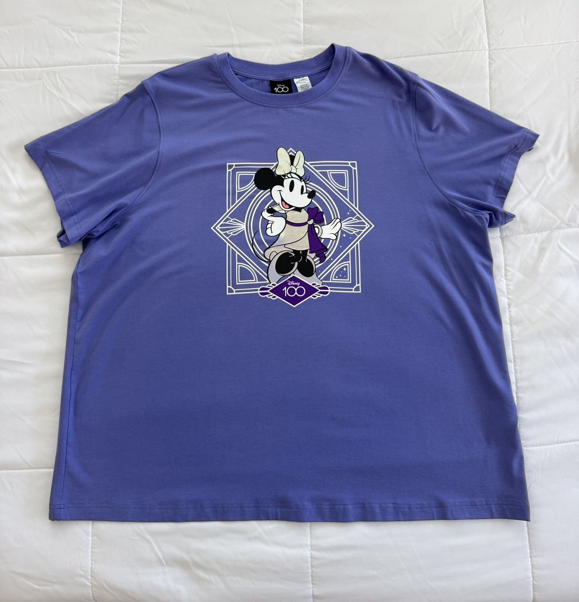 Disney 100th Anniversary Minnie Mouse Purple Shirt 