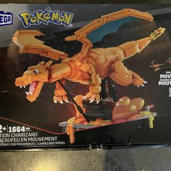 NEW MEGA Pokemon Charizard Building Kit with Motion 1664 Pieces