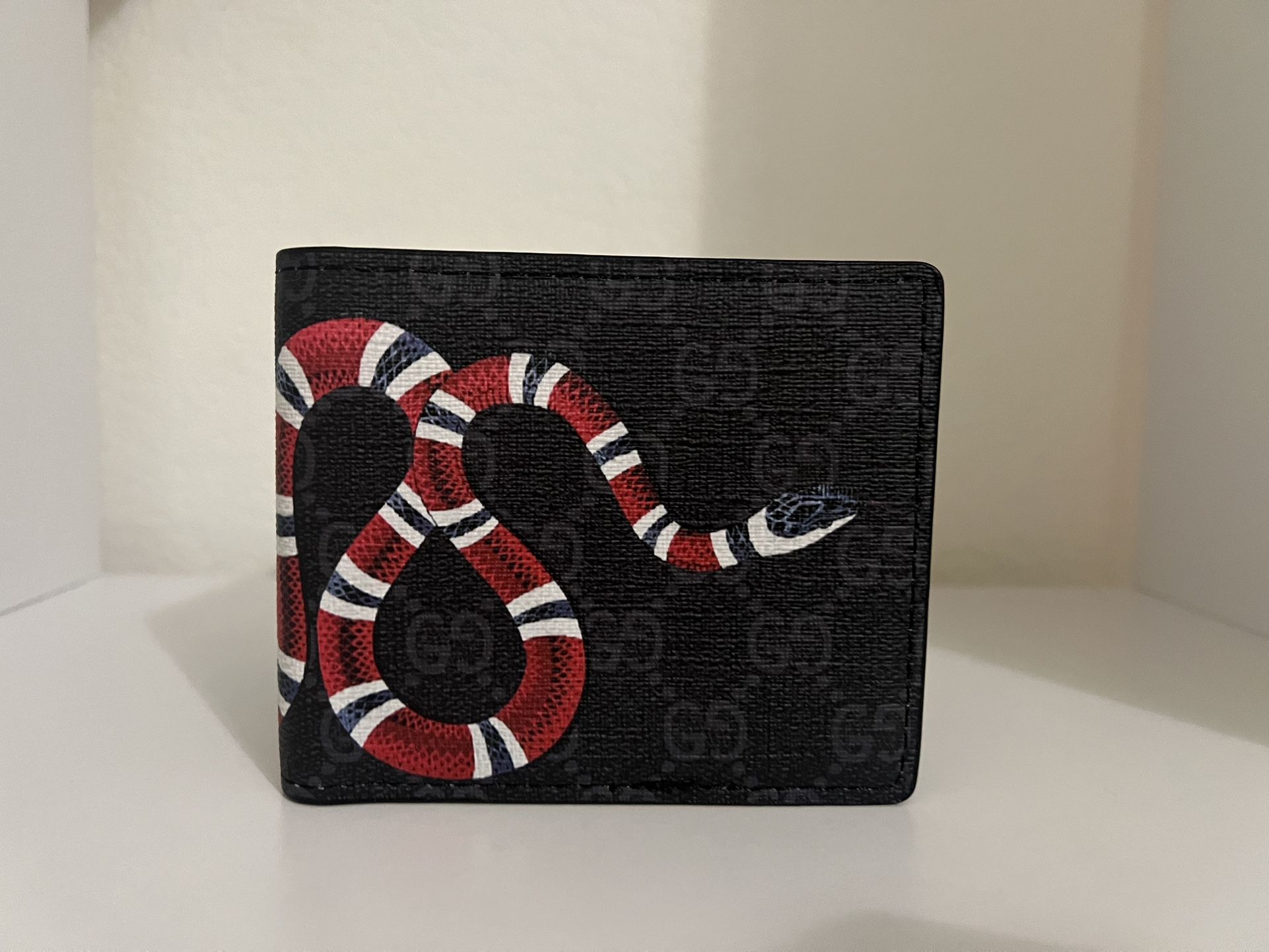 Black Gucci Wallet Snake Monogram (pre Owned)