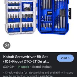 Kobalt Drill And Drive Set 106pc