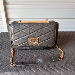 Bebe Abigail smooth flap shoulder bag