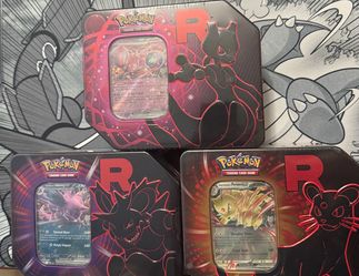 Team rocket tins set(3 tins)