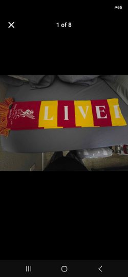 Ian Rush autographed supporters scarf
