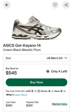 Asics Gel-Kayano 14 Cream Black Metallic Plum