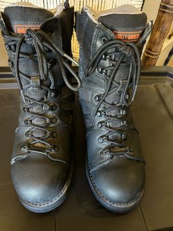 Men’s Harley Davidson Steel Toes Riding Boots Size 9