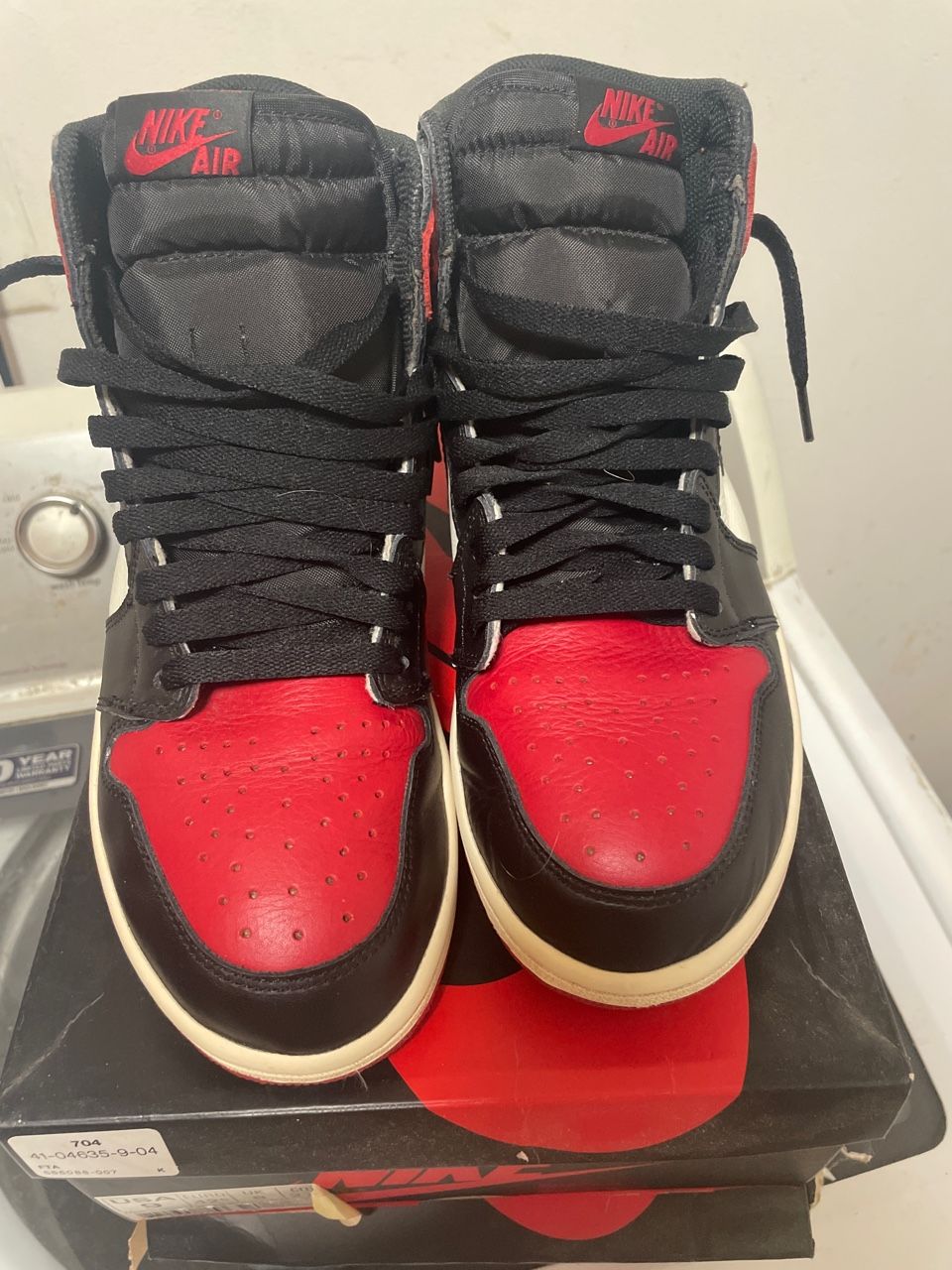 Bred Toe 1s