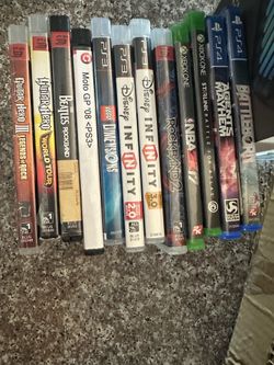 Video game lot ps3,Xbox one, ps4 rock band and guitar hero