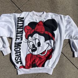 Vintage 80s Walt Disney Minnie Mouse Crewneck Sweatshirt