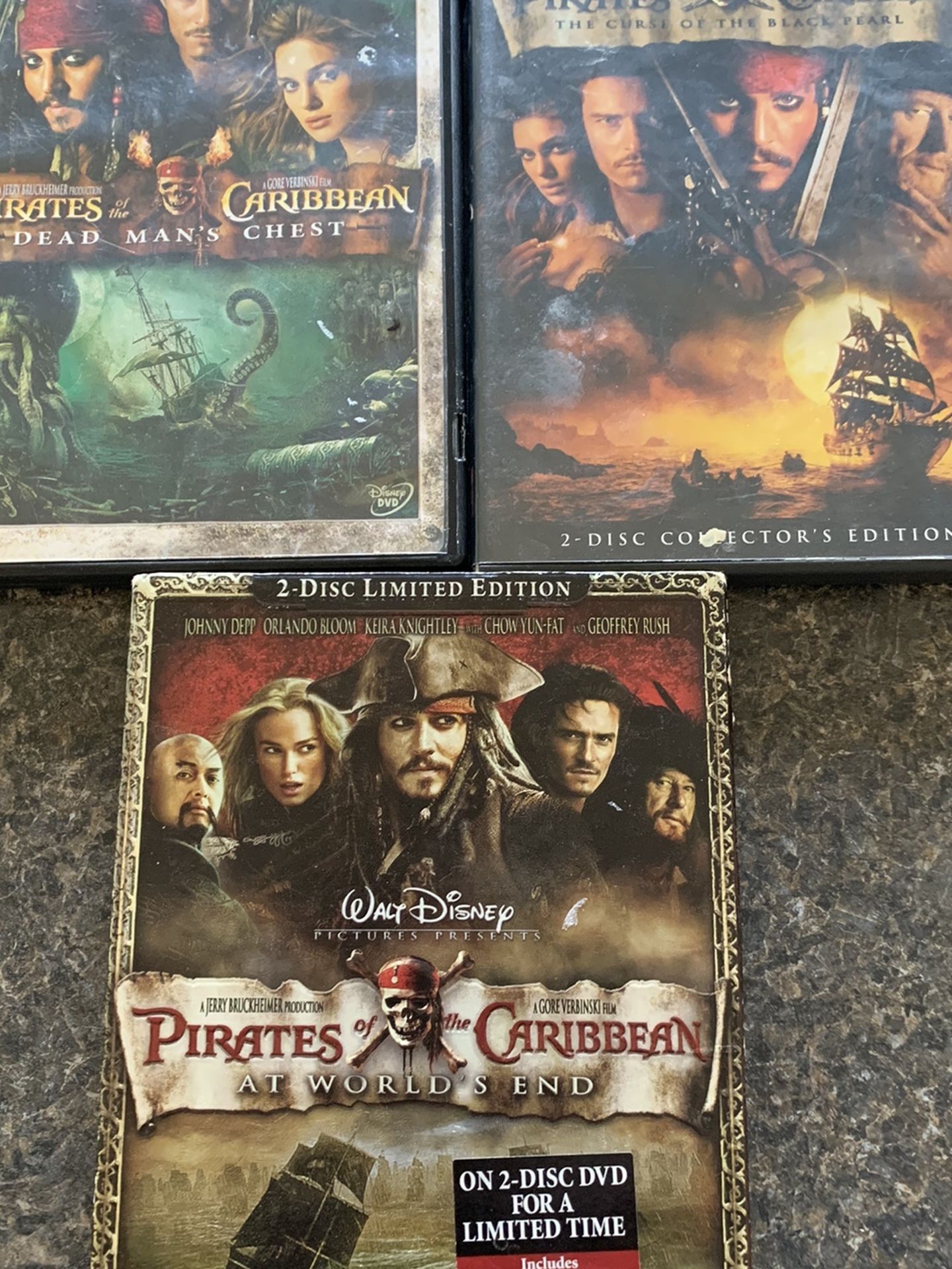 Lord of the Rings Or Pirates Of The Carribean Dvd Set