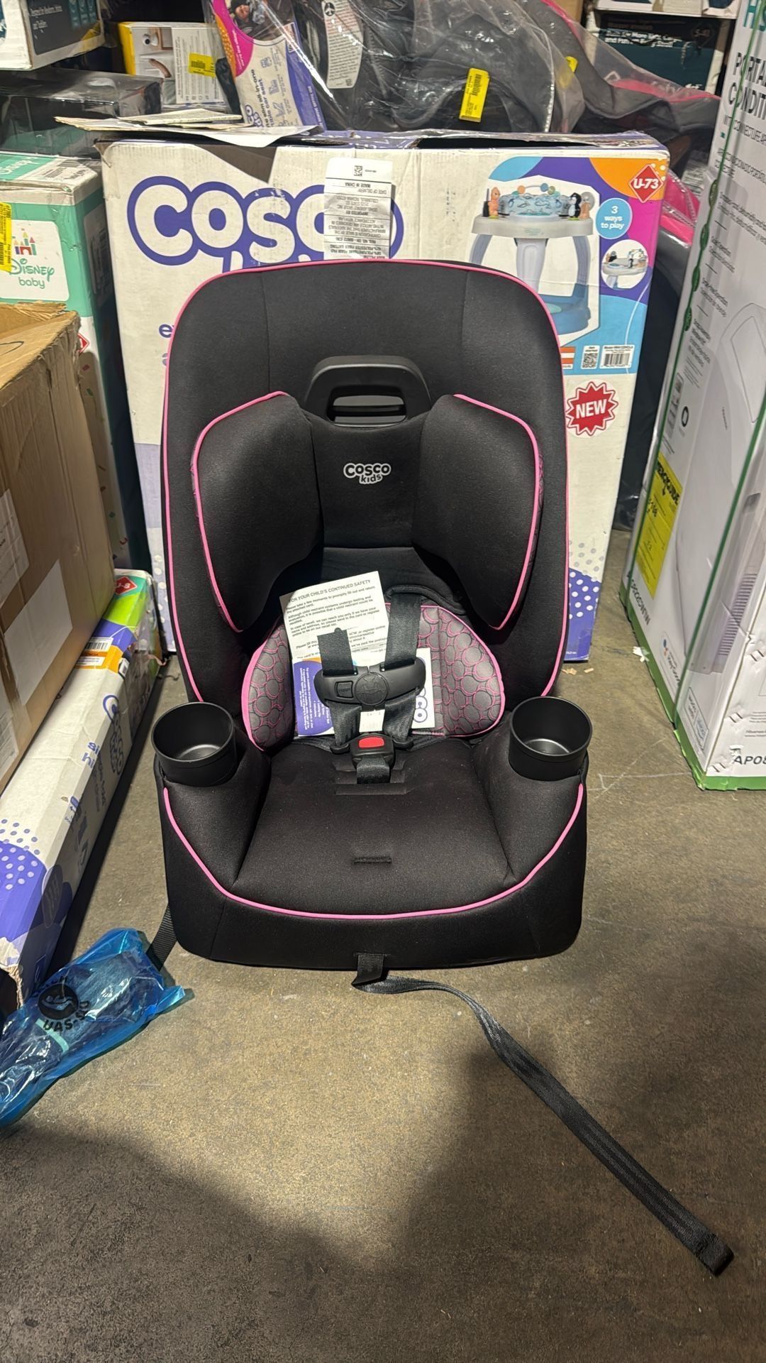 Cosco Kids™ Easy Elite Slim All-in-One Convertible Car Seat, Grey Glyphs, Infant & Toddler, Unisex