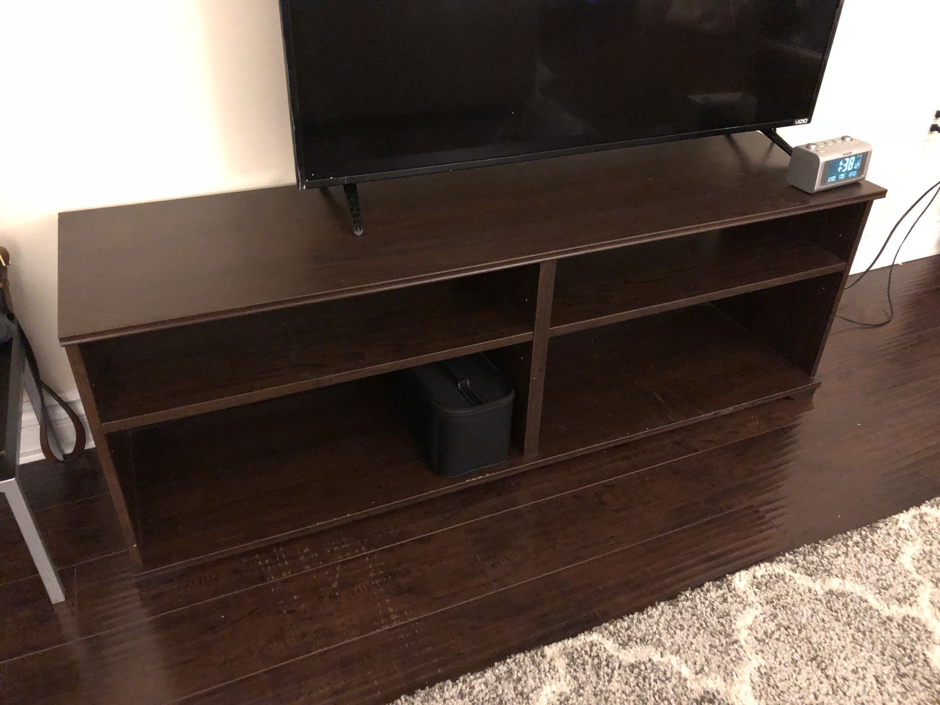 Tv stand brown wood