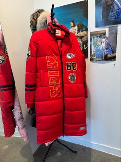 KC chiefs long puffer