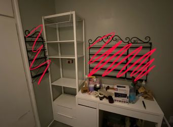 Vanity and shelf