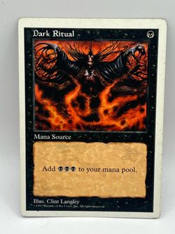MTG Fifth Edition Dark Ritual Mana Source Card