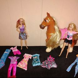 Barbie Feed & Cuddle Tawny Horse and Doll Playset