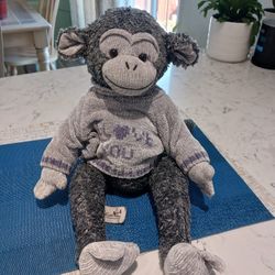 Vintage Knitted Soft Plush Monkey 
