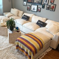 White Pillow Top Couch