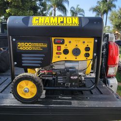Champion Portable Generator 3500 Running Watts 4000 Peak Watts 