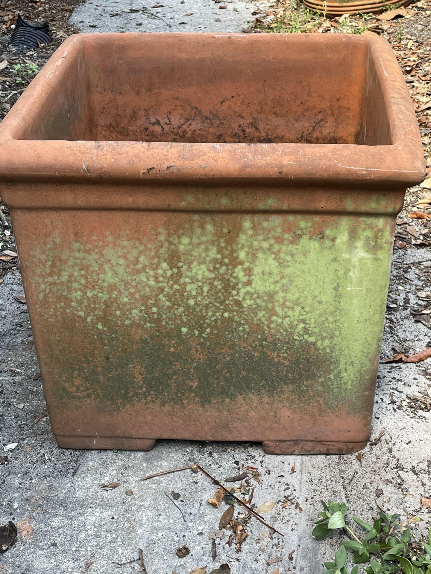Super Patina Pot Planter Italian Made Authentic Terracotta. 22”x22”x20”