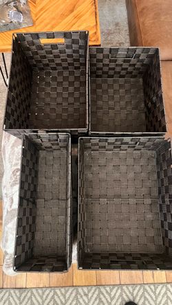 Woven Fabric Baskets $1ea or $10 for all