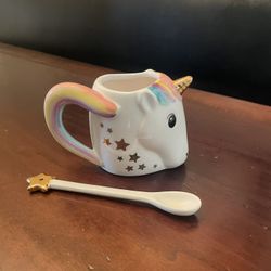 Ceramic Cup And Spoon