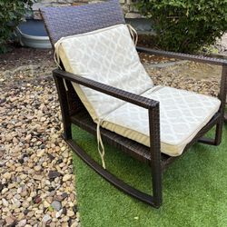 Rocking Wicker Patio Chairs 