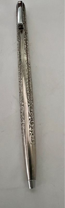 Sheaffer  Imperial Grapes & Leafs Sterling Silver Ballpoint Pen1970s